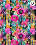 MYSTIC BLOOMS Polymer Clay Transfer Sheets F195