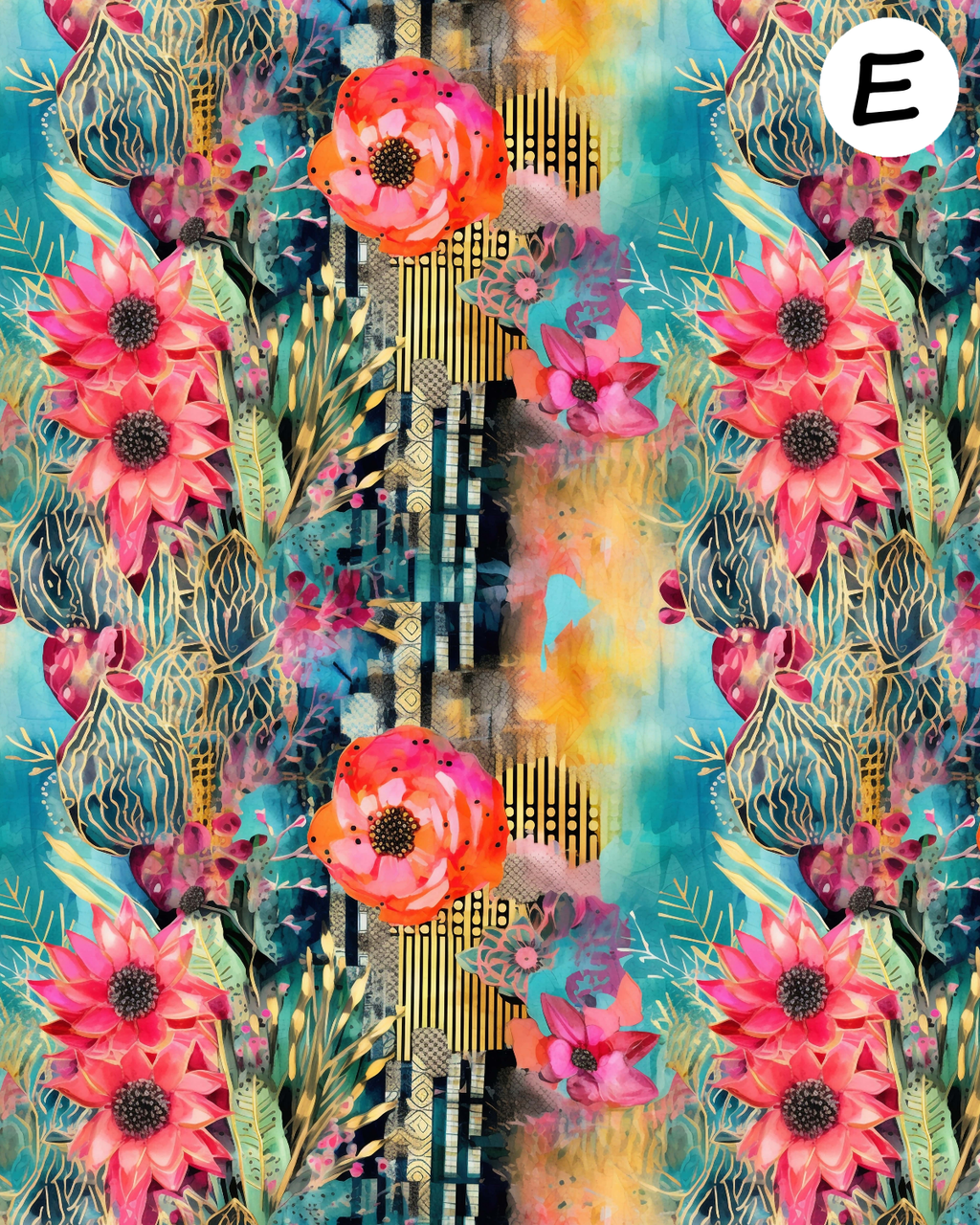 MYSTIC BLOOMS Polymer Clay Transfer Sheets F195