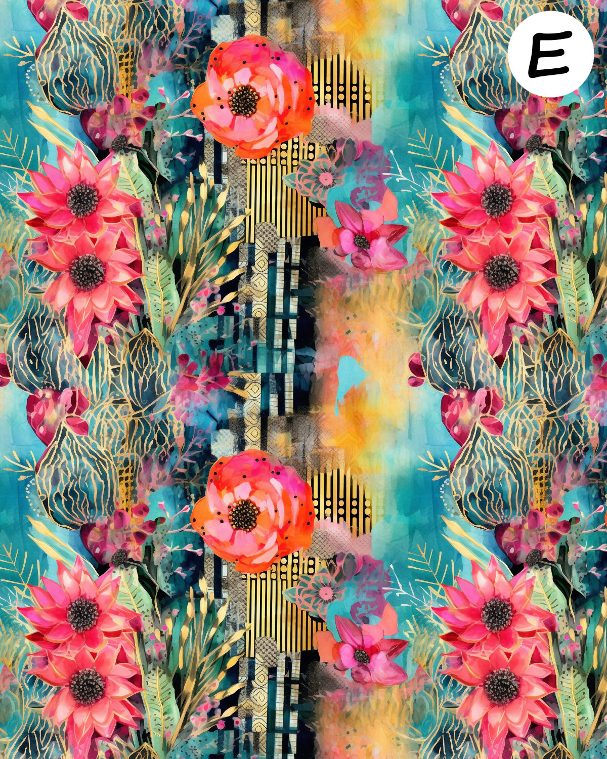 MYSTIC BLOOMS Polymer Clay Transfer Sheets F195
