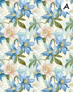 Columbine Blooms Polymer Clay Transfer Sheets | F196