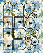 Columbine Blooms Polymer Clay Transfer Sheets | F196