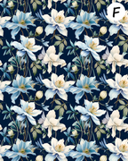 Columbine Blooms Polymer Clay Transfer Sheets | F196