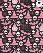 GOUL MEETS GIRL Polymer Clay Transfer Sheets | F197