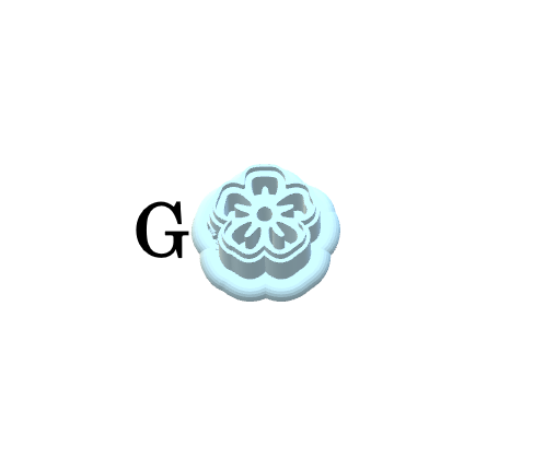 Flower Charms clay cutters P603