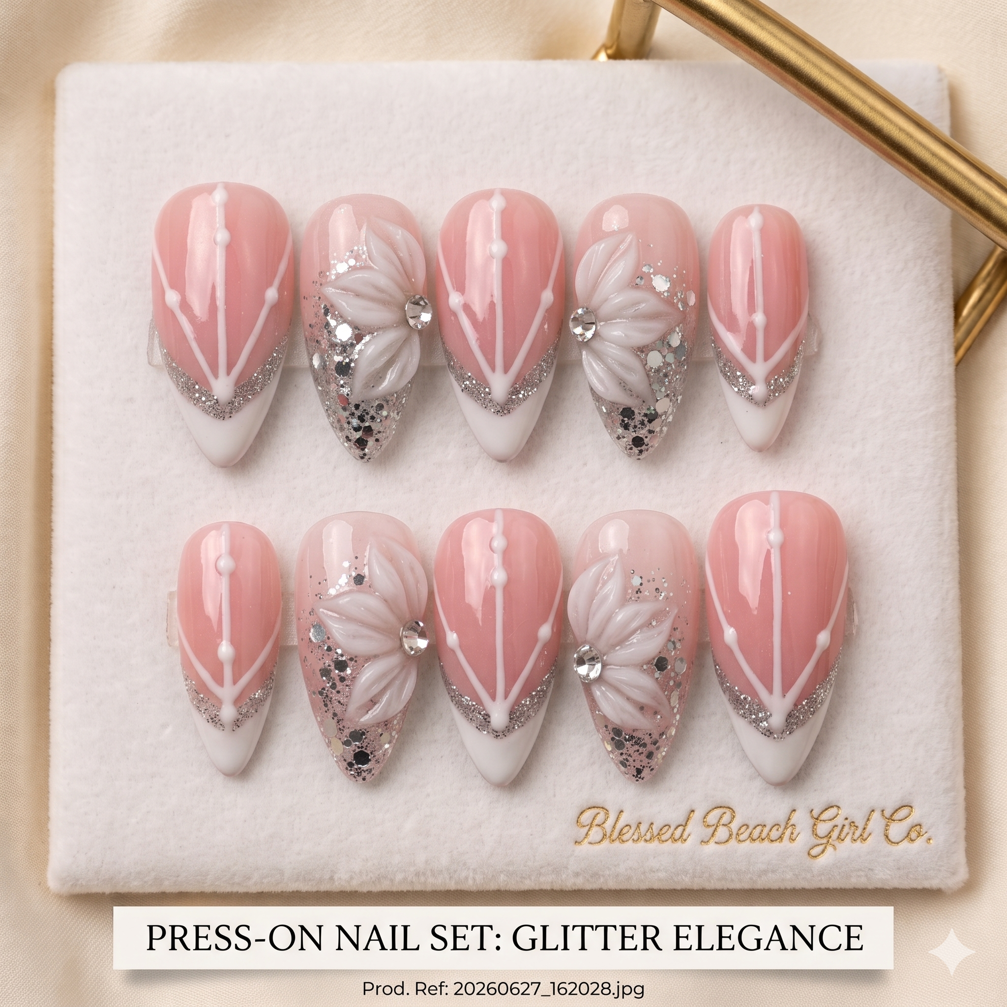 GLITTER ELEGANCE Press On Nails