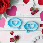 LOVE TALK speech bubble set clay cutters