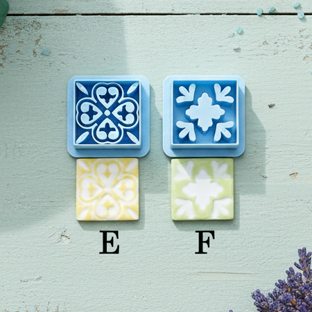 Ornate Tile  clay cutters