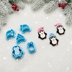 Penguin polymer clay cutter set