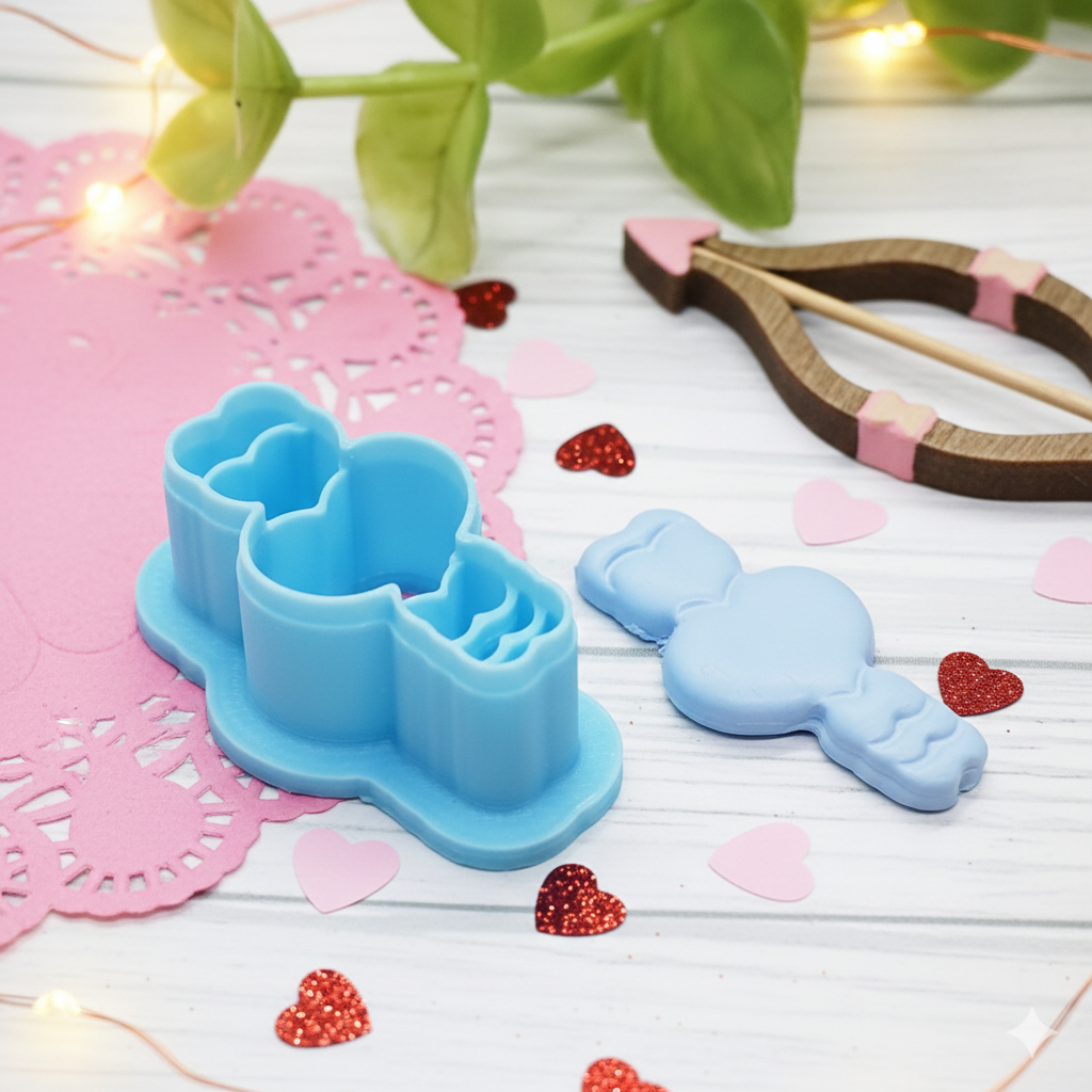 HEART Huggie polymer clay cutter