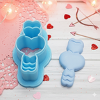 HEART Huggie polymer clay cutter