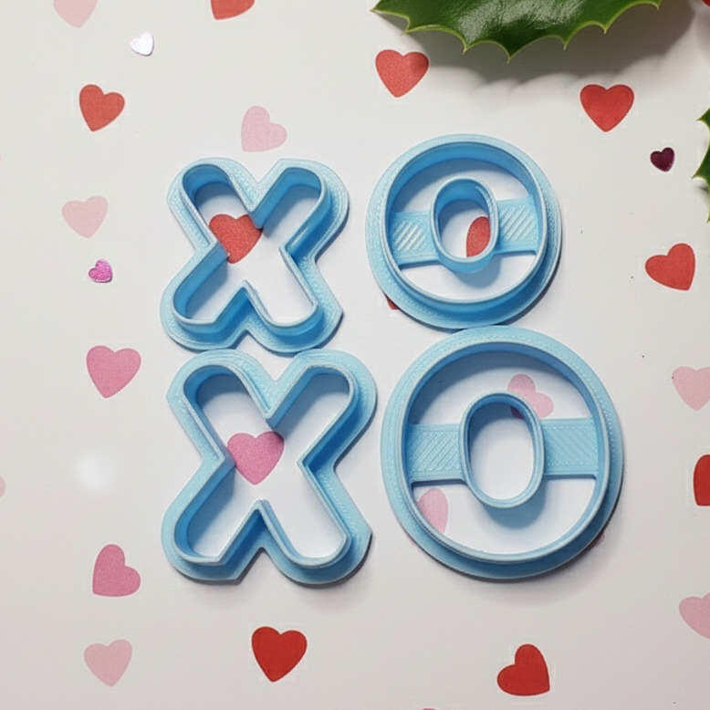 HUGS and KISSES set polymer clay cutters