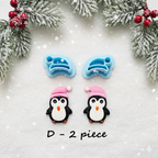 Penguin polymer clay cutter set