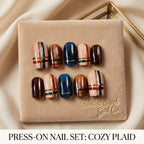 COZY PLAID Press On Nails