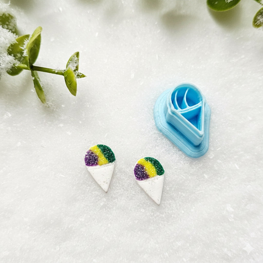 Snowball polymer clay cutter