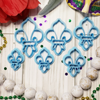 FLEUR de LIS style 1 polymer clay cutters