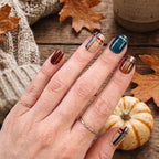 COZY PLAID Press On Nails