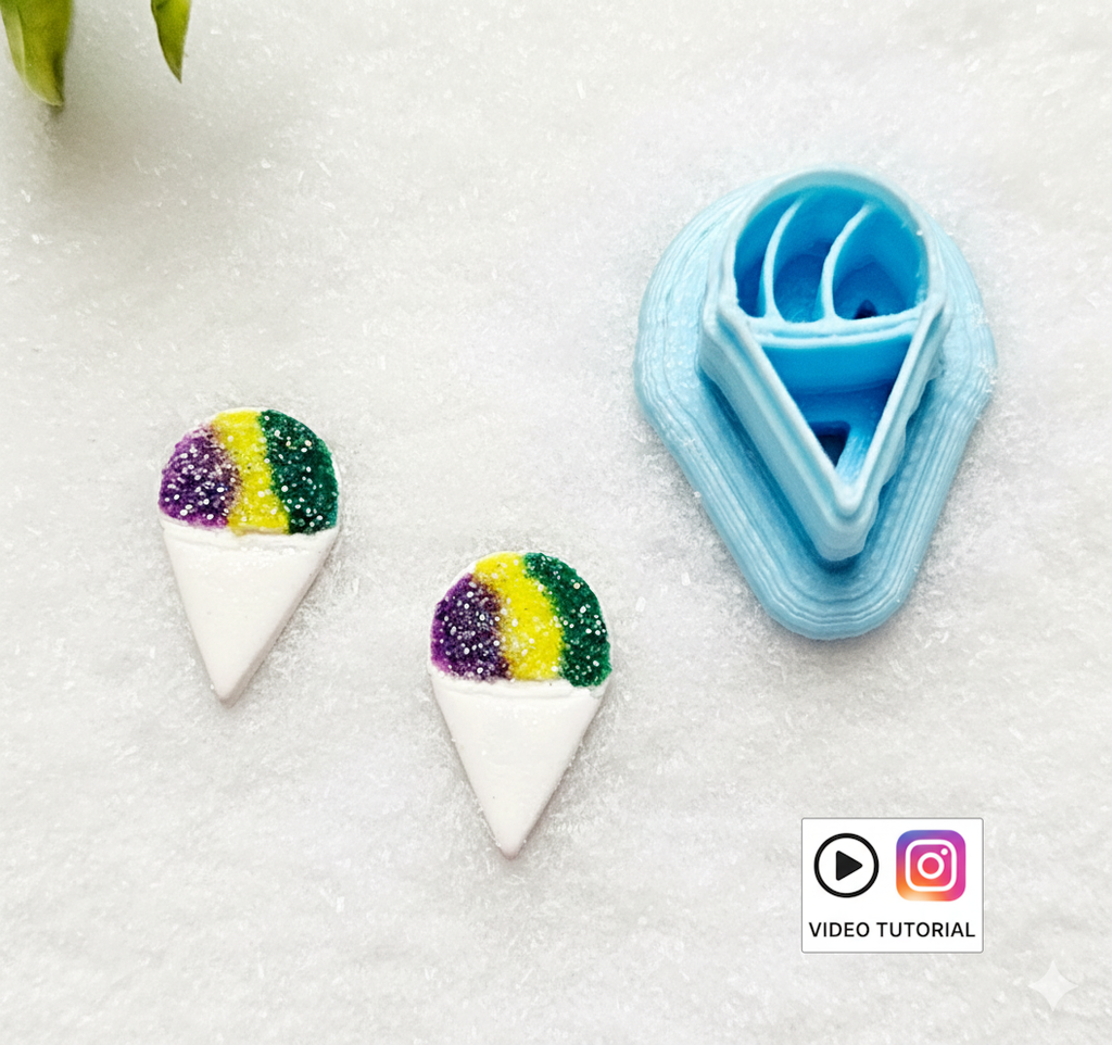 Snowball polymer clay cutter