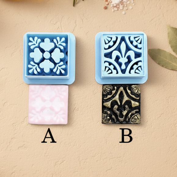 Ornate Tile  clay cutters