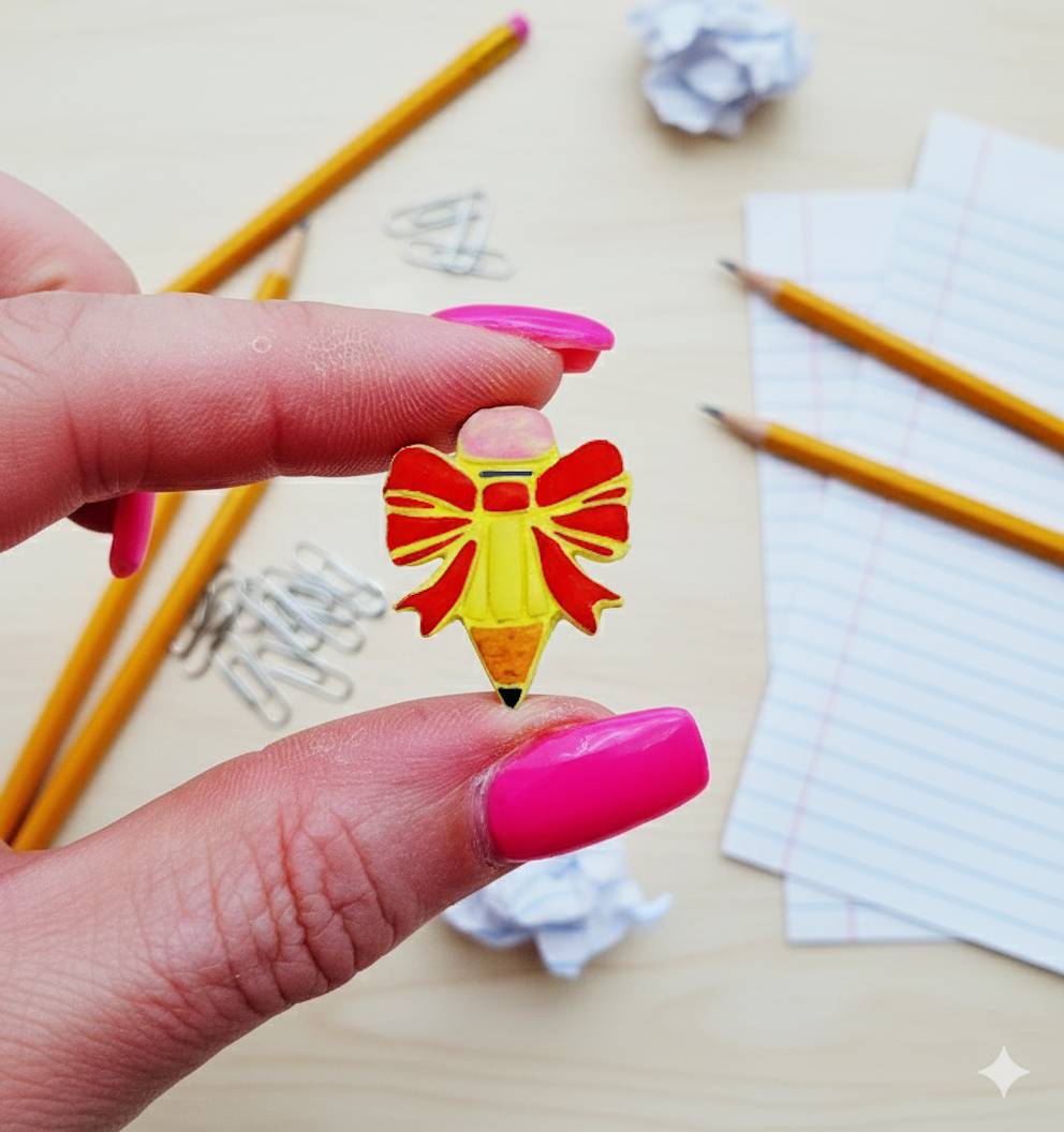 Coquette BOW PENCILS  polymer clay cutters