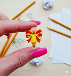 Coquette BOW PENCILS  polymer clay cutters