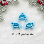 Penguin polymer clay cutter set