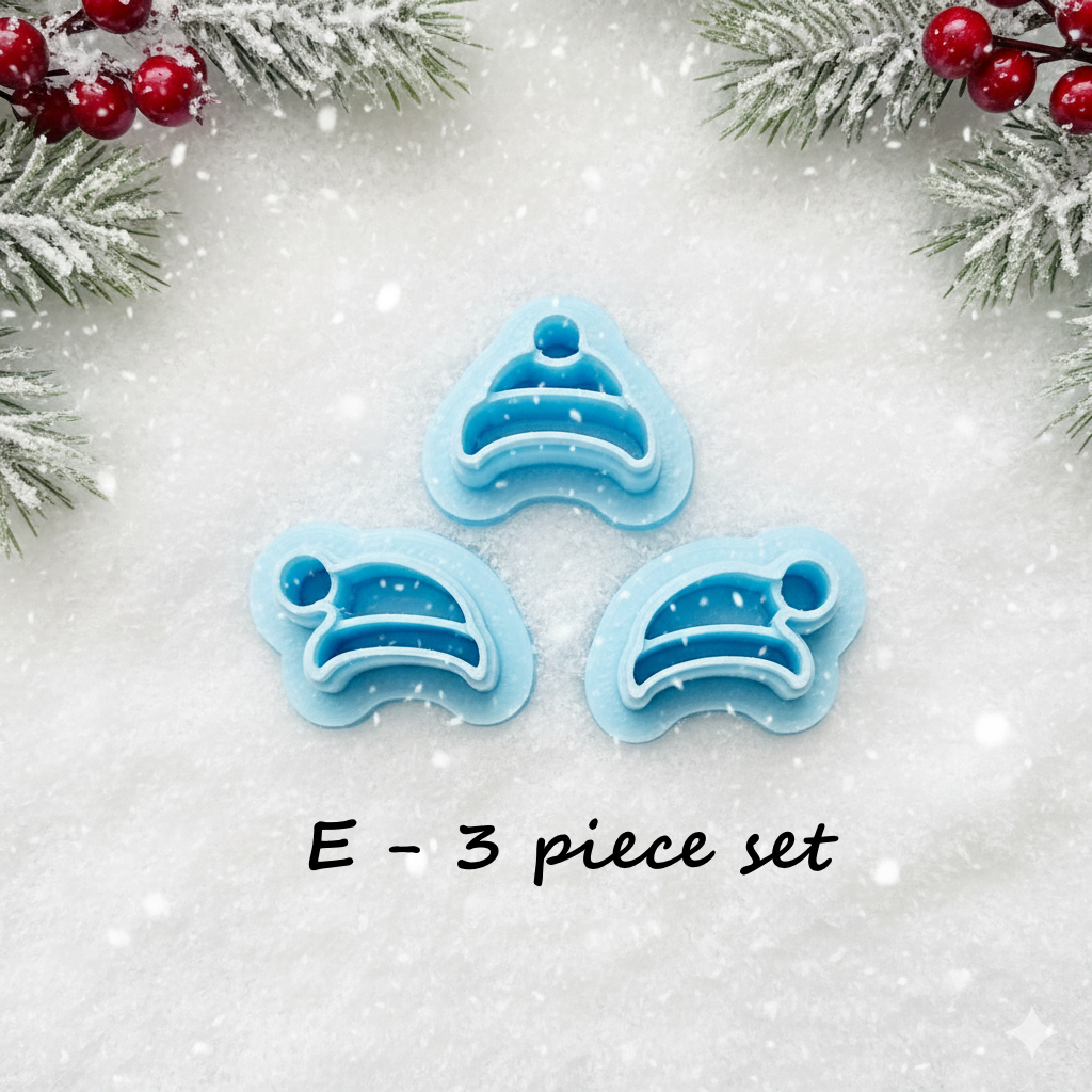 Penguin polymer clay cutter set