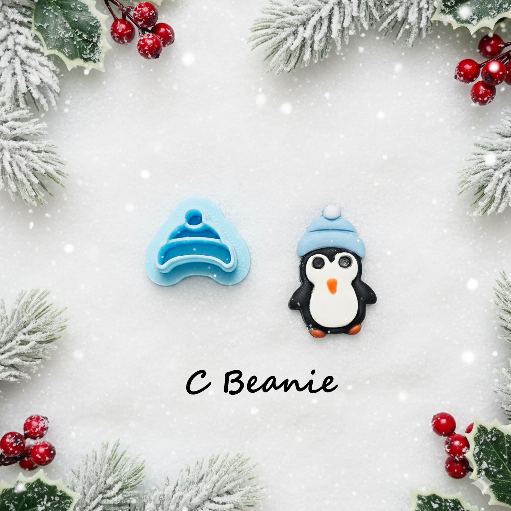 Penguin polymer clay cutter set
