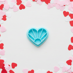 SUNRISE HEART Valentine's Day polymer clay cutters