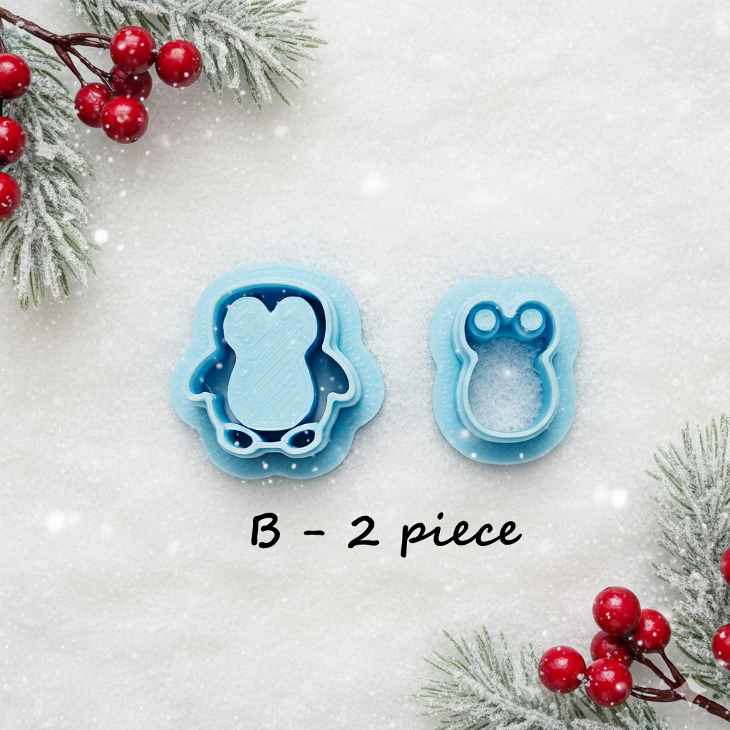 Penguin polymer clay cutter set