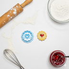 Linzer cookies polymer clay cutters