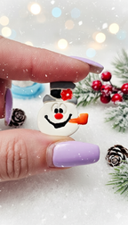 Snowman polymer clay cutter