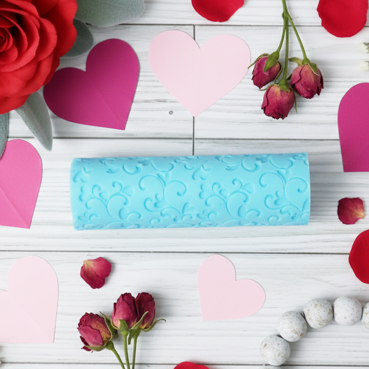 Valentine HEART VINE deboss texture roller