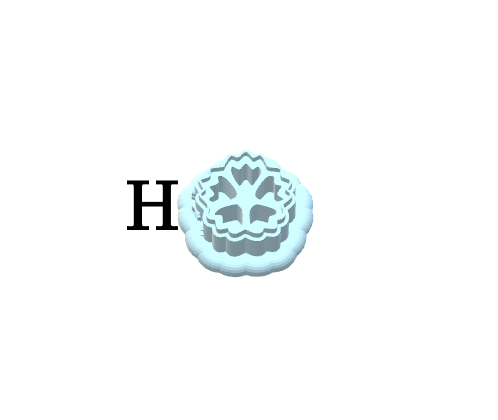 Flower Charms clay cutters P603