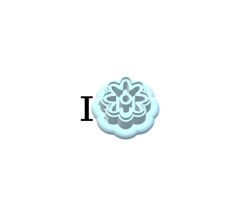 Flower Charms clay cutters P603