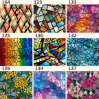 Stained Glass Water Transfer Sheet Book | 38 Exclusive Designs | Polymer Clay