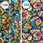 Stained Glass Water Transfer Sheet Book | 38 Exclusive Designs | Polymer Clay