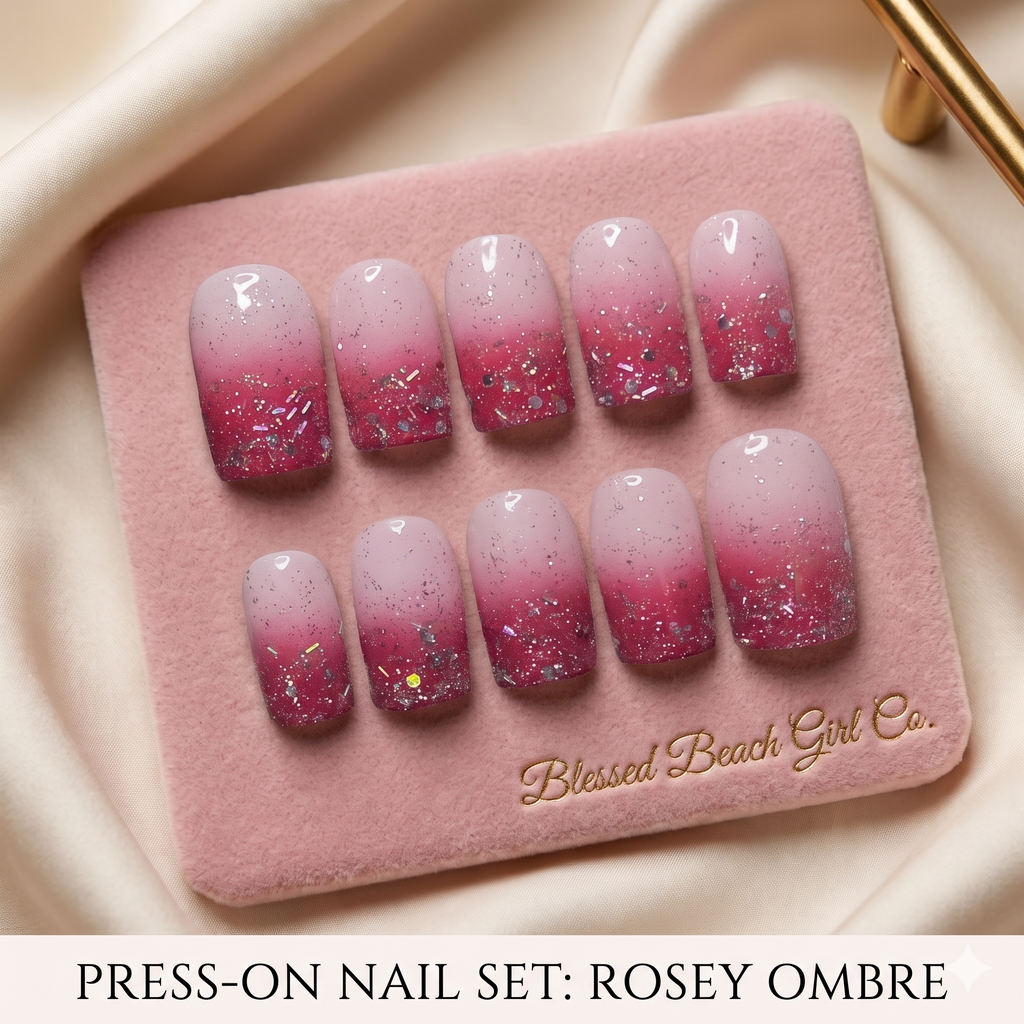 ROSEY OMBRE Press On Nails