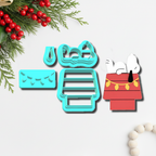Dog and house polymer clay cutter set