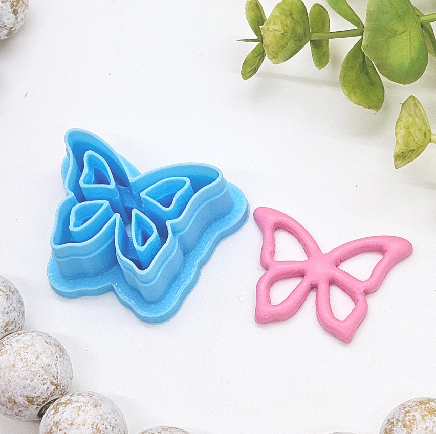 BUTTERFLY embossed polymer clay cutter