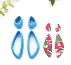 DAGGER PEBBLES drop set sharp polymer clay cutter /  jewelry earrings making / organic dangle set E232