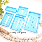 EARRING CARD Drill Guide / polymer clay tools for jewelry making