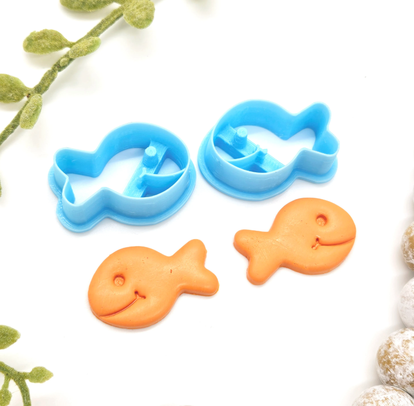 Goldfish CHEESE CRACKERS polymer clay cutters