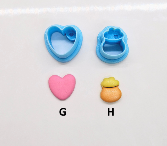 LUCKY CHARMS  sharp polymer clay cutters for jewelry making