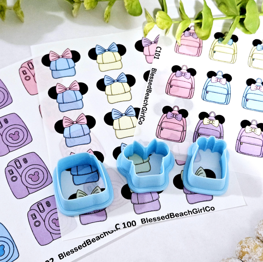 Magical Mouse VACATION transfer sheet cutter set