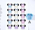 Magical Mouse VACATION transfer sheet cutter set