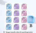 Magical Mouse VACATION transfer sheet cutter set