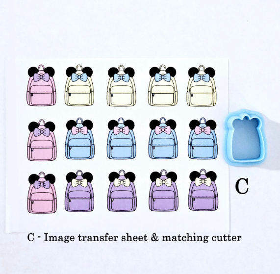 Magical Mouse VACATION transfer sheet cutter set