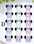 Magical Mouse VACATION transfer sheet cutter set