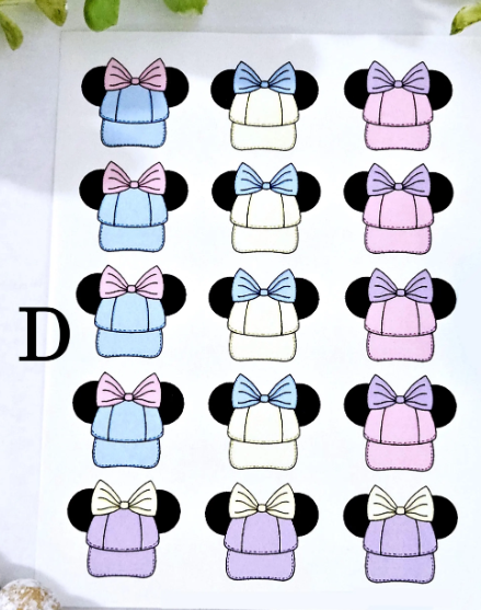 Magical Mouse VACATION transfer sheet cutter set