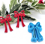 BOW 101 polymer clay cutter, jewelry making, fondant cake decorating, package bow, Christmas bow, present bow